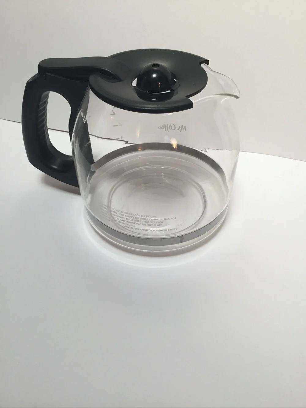 Mr Coffee Black Replacement Glass Carafe